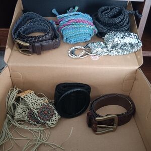 Vintage - Bundle of belts and sashes (belts fit like a XS)